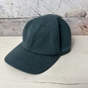 Men's Lululemon "Days Shade Flannel Ball Cap" Hat Teal Green Blue